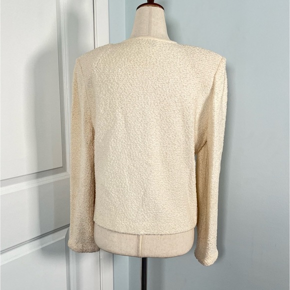 St.John Collection by Marie Gray boucle ivory ladies jacket size 10 - Picture 10 of 13